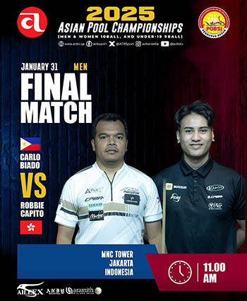 2026 Asian Pool Championship - mens final lineup