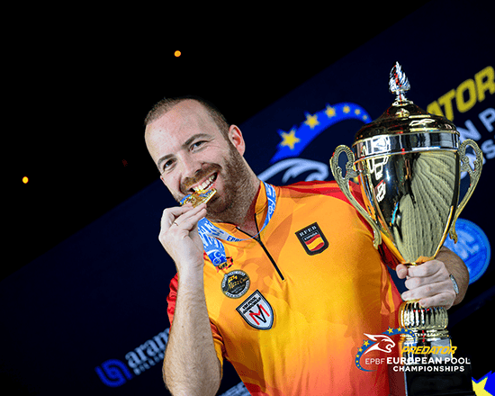 8-Ball Glory For Exposito, Ouschan & Dorner|Exposito, Ouschan 與 Dorner 摘歐錦賽8號球金牌 - 第4張圖 2026 EC - 8 Ball_mens winner Juan Carlos Exposito