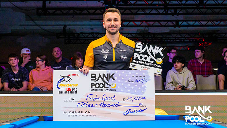 2026 PBS Saint Louis Bank Pool - Fedor Gorst with trophy