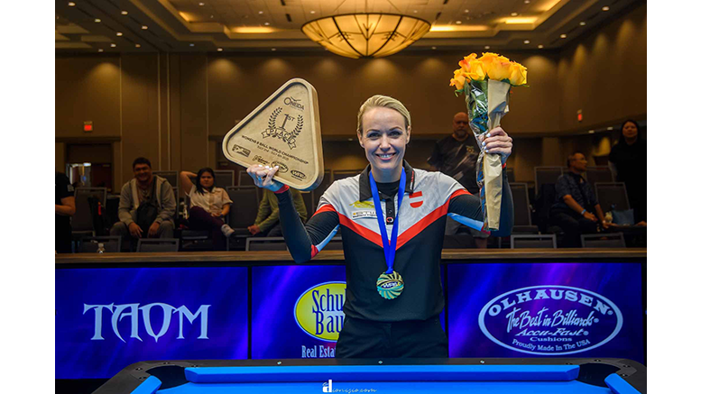 2025 Womens 8-Ball WC - winner Jasmin Ouschan