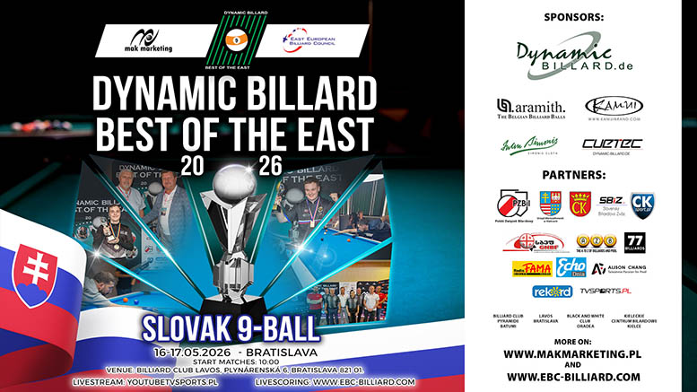 2026 Dynamic Billard Best of the East - Slovakia