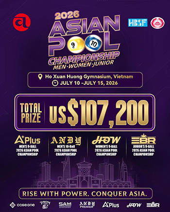 2026 Asian Pool Championships for Men, Women and Juniors Poster