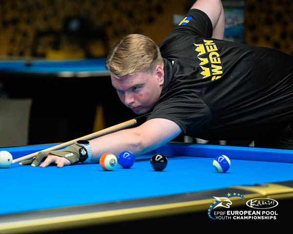 8-Ball Medal Matches Set For Sunday - 第3張圖 2026 EC Youth_8 ball - U19_Gabriel Aspholm (SWE)