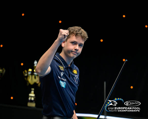 8-Ball Glory For France, Slovakia & Norway - 第1張圖 2026 EC Youth_8 ball - U19_Robin Hauge Pettersen (NOR)