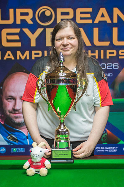 Lee Stephens and Melanie Bakhtaoui-Suessenguth Crowned European Individual Heyball Champions