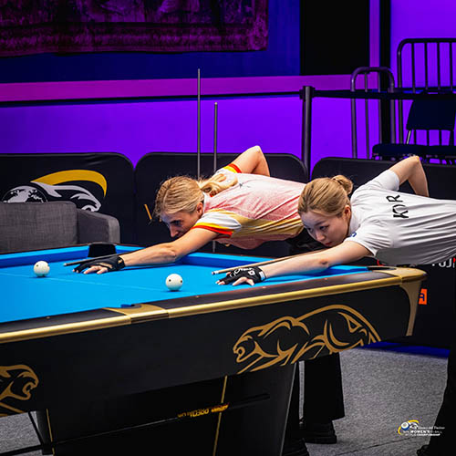 Opening Round Completes At World 10-Ball - 第2張圖 2026 Rome Womens 10-Ball WC - Day 1_Ropero and Seo