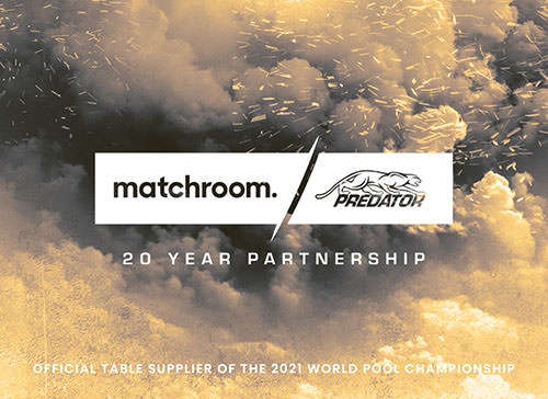 Predator To Provide Official Table of The World Pool Championship_Matchroom and Predator w500